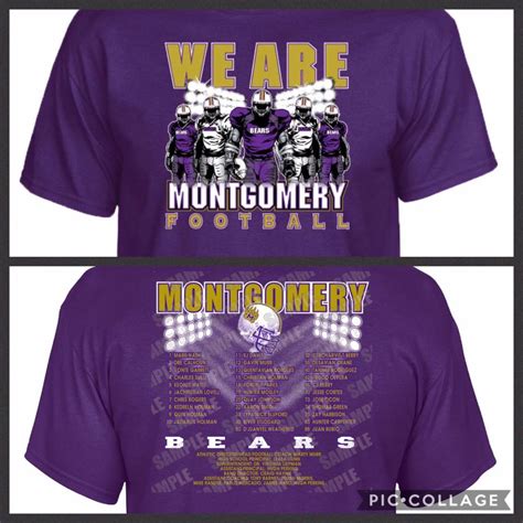 Boosters; Membership; Contact Us / Committees; Photos. . Montgomery high school football roster